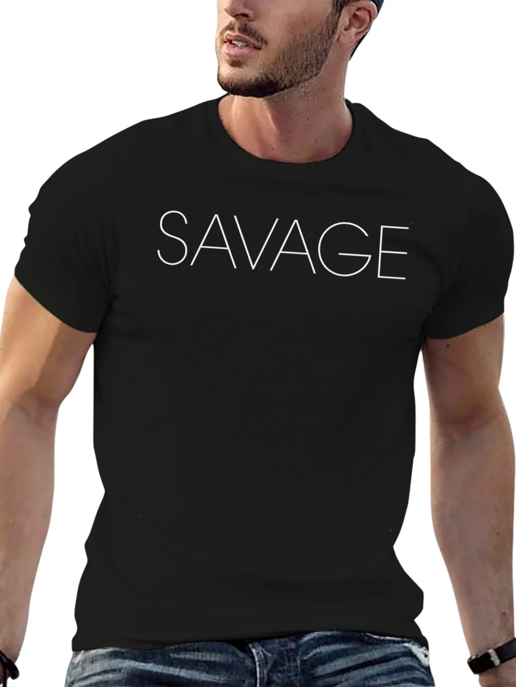 Savage Graphic Tee - Mens Black T-Shirt