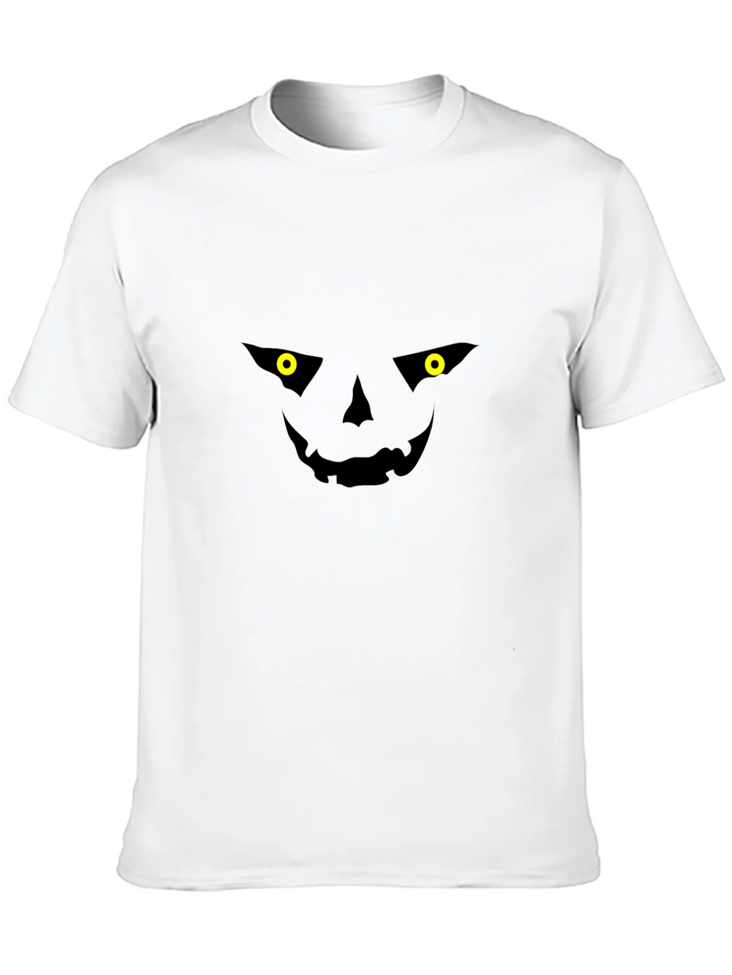 Spooky Jack-o-Lantern Face Black T-Shirt