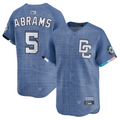 W.Nationals #5 CJ Abrams Player City Connect Limited Blue Baseball Jerseys