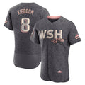 W.Nationals #8 Carter Kieboom Player Gray City Connect Baseball Jerseys