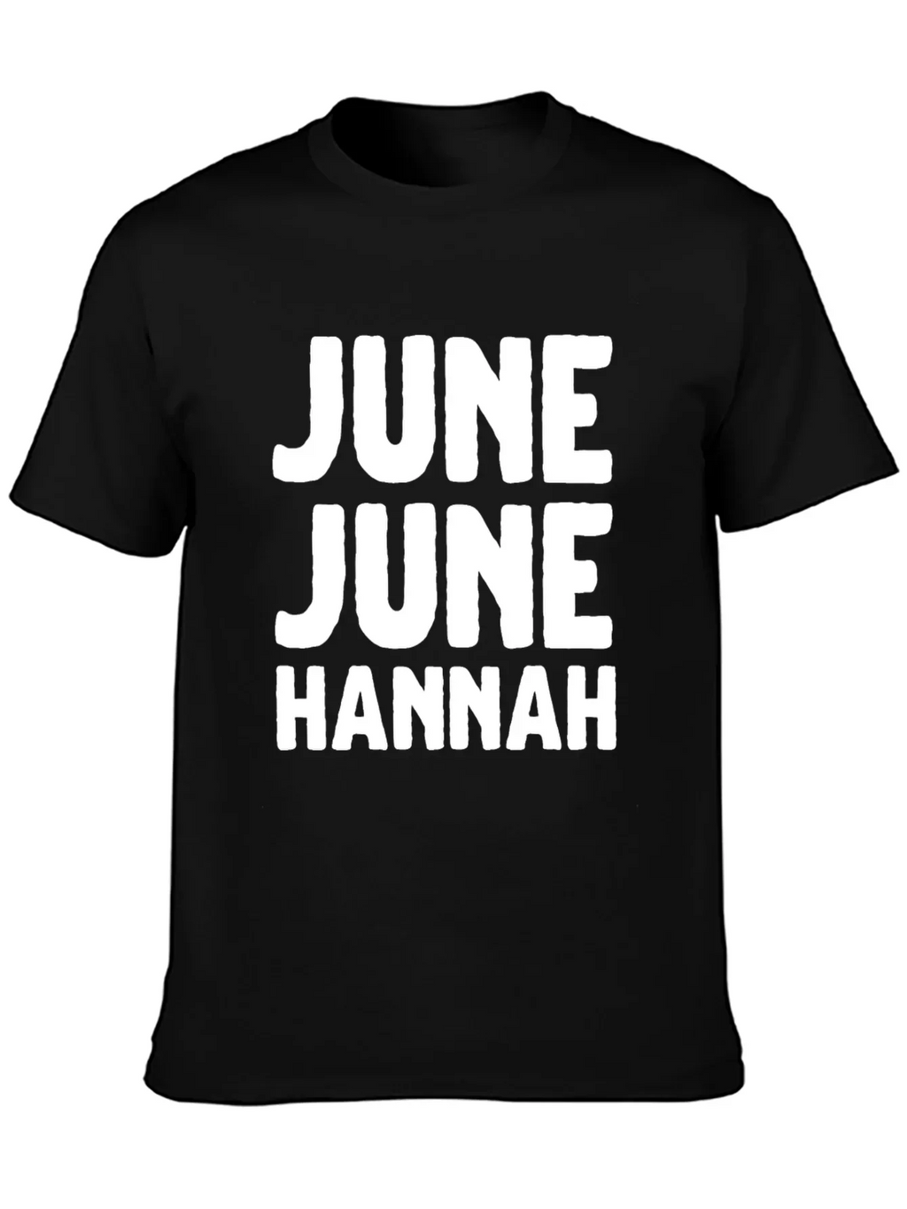 June June Hannah Black Tee