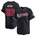 W.Nationals #29 James Wood Alternate Limited Player Jersey - Navy Baseball Jerseys