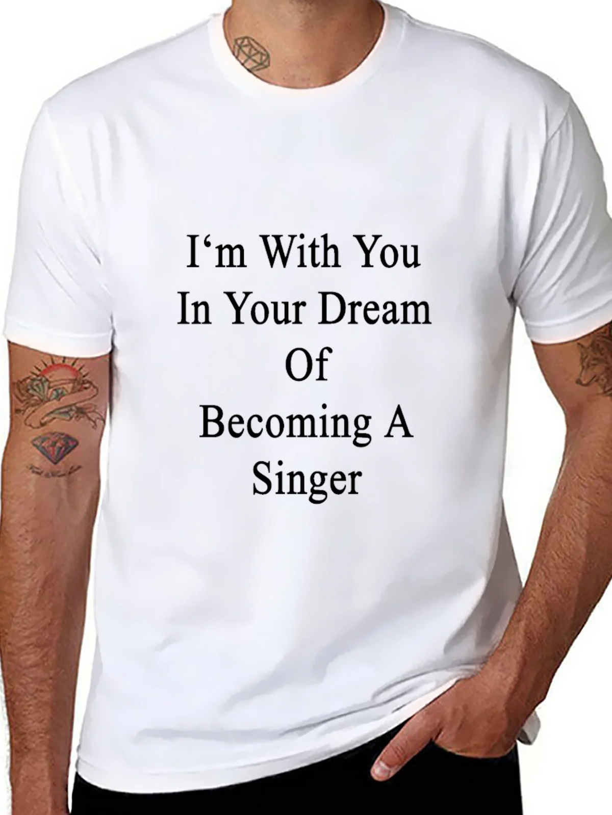 Inspirational Singer Dream T-Shirt - Black