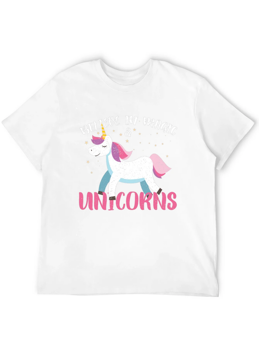 Believe in Magic Unicorns Black T-Shirt