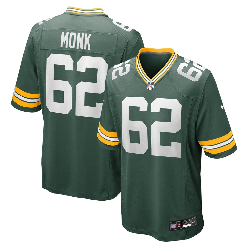 Jacob Monk Green Bay Packers Nike  Game Jersey -  Green