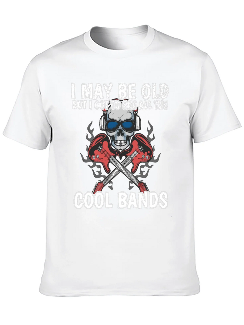 I May Be Old Cool Bands Graphic Tee