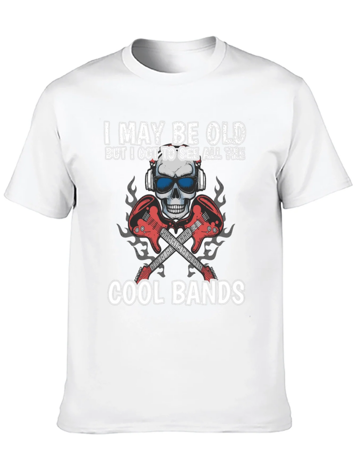 I May Be Old Cool Bands Graphic Tee