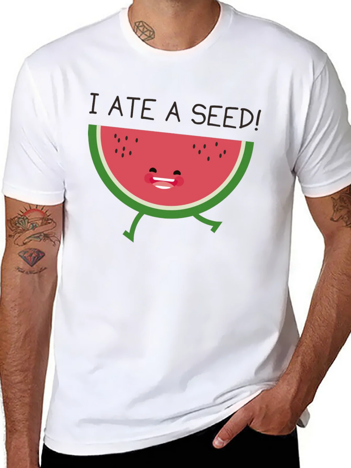 I Ate a Seed! Funny Watermelon Graphic Tee