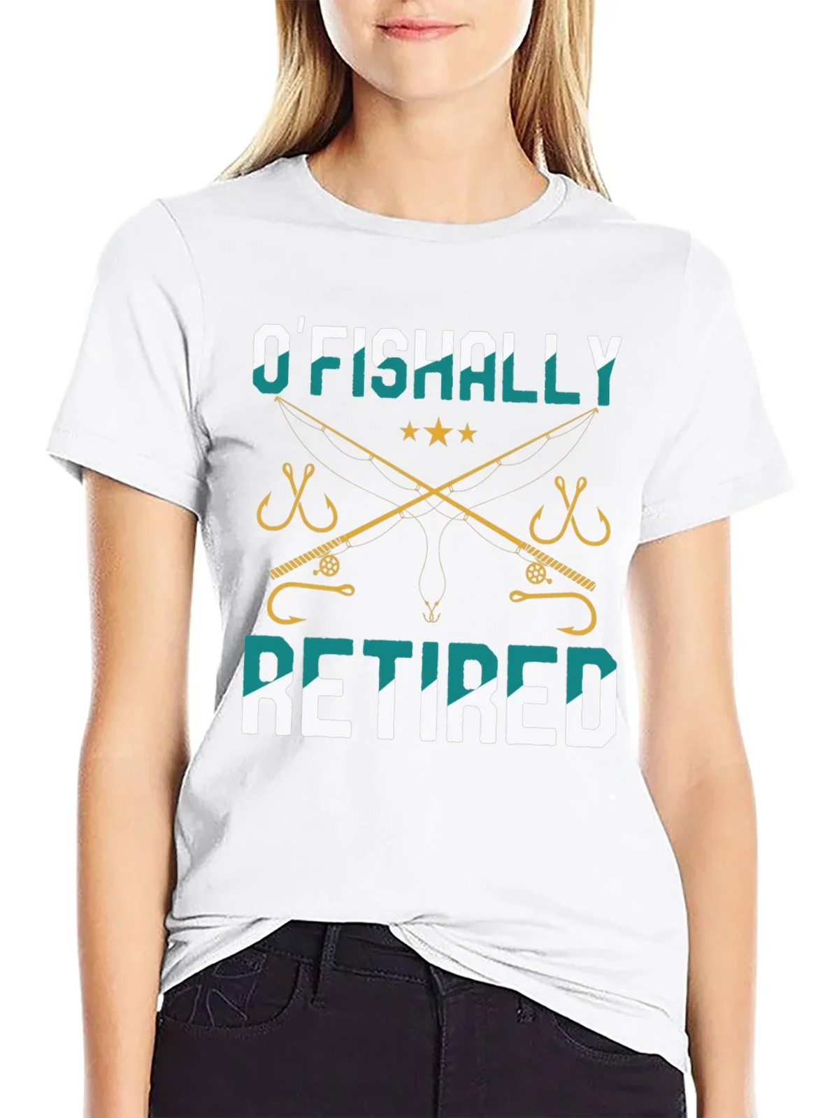 OFishally Retired Fishing T-Shirt