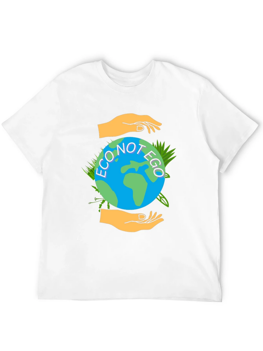 Eco Not Ego Graphic Tee - Earth Friendly Design