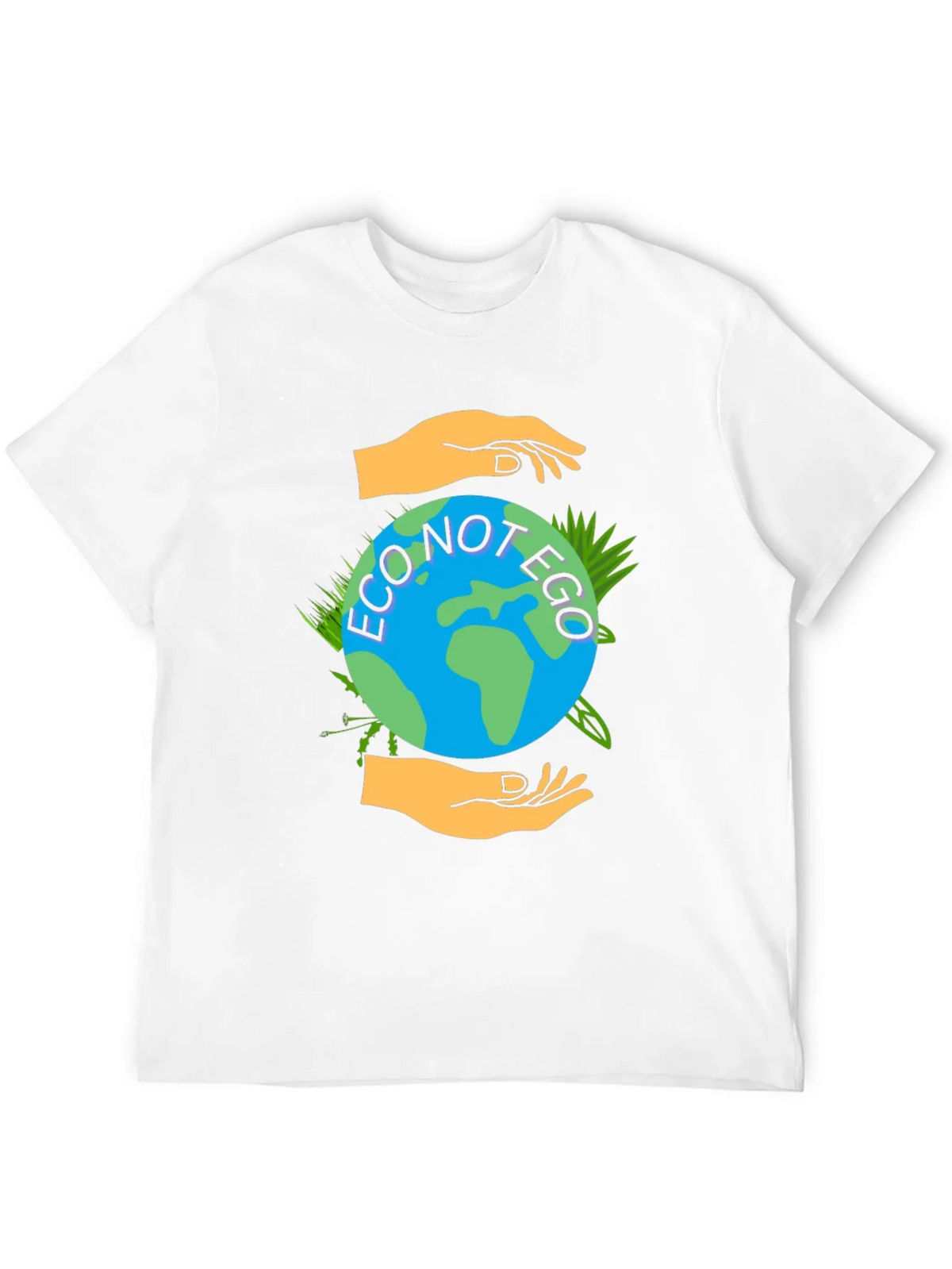 Eco Not Ego Graphic Tee - Earth Friendly Design