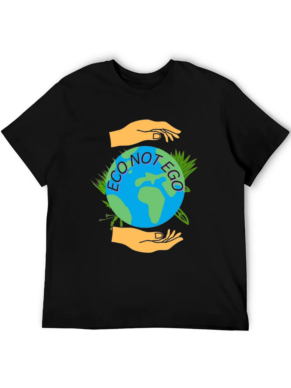 Eco Not Ego Graphic Tee - Earth Friendly Design