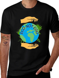 Eco Not Ego Graphic Tee - Earth Friendly Design