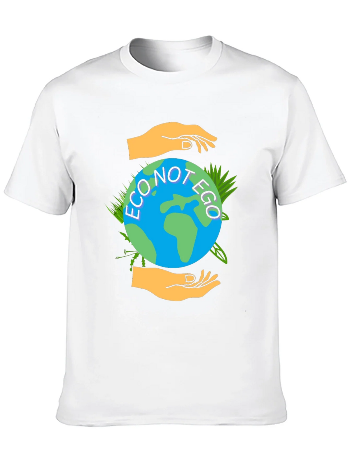 Eco Not Ego Graphic Tee - Earth Friendly Design