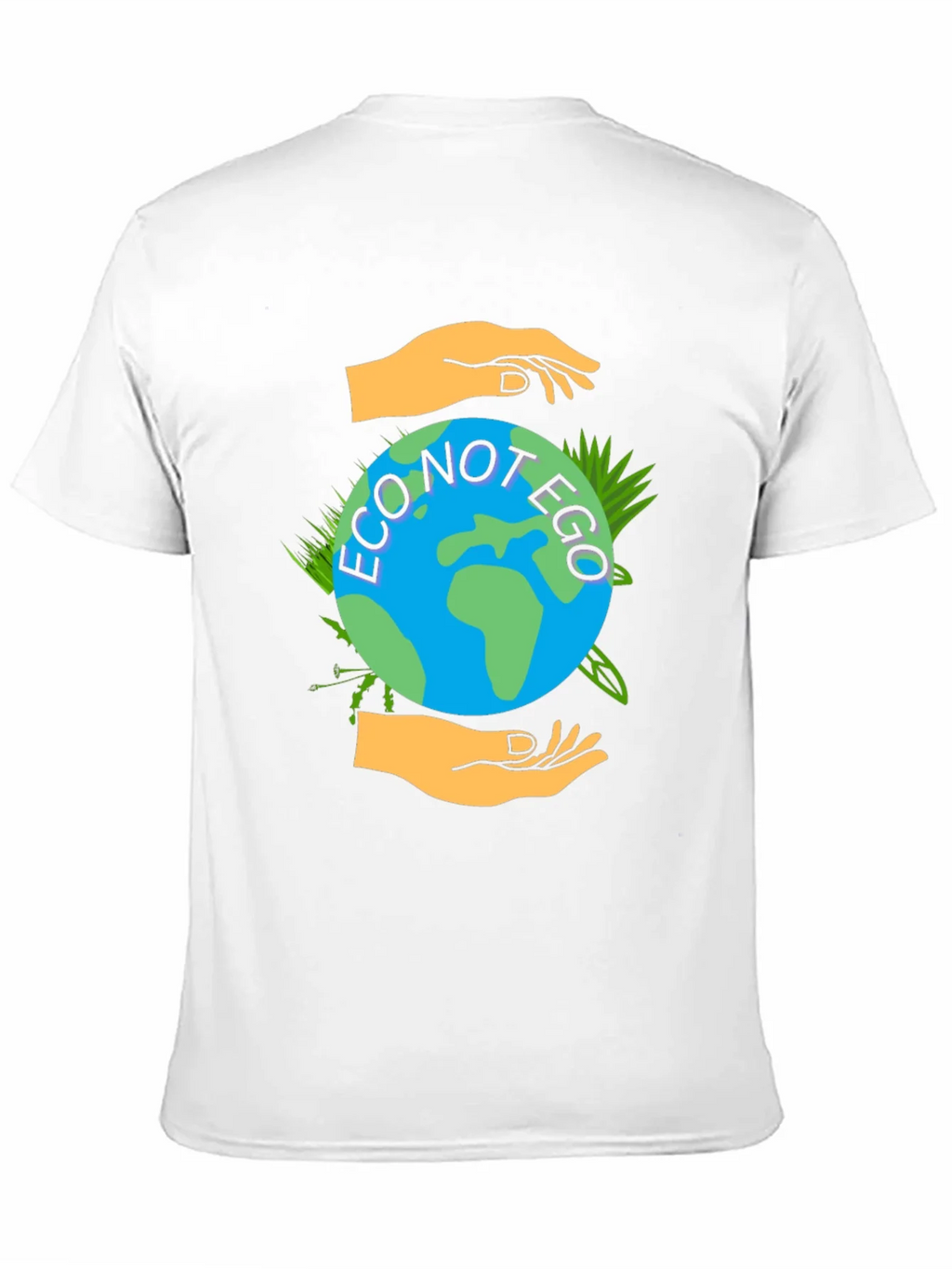 Eco Not Ego Graphic Tee - Earth Friendly Design
