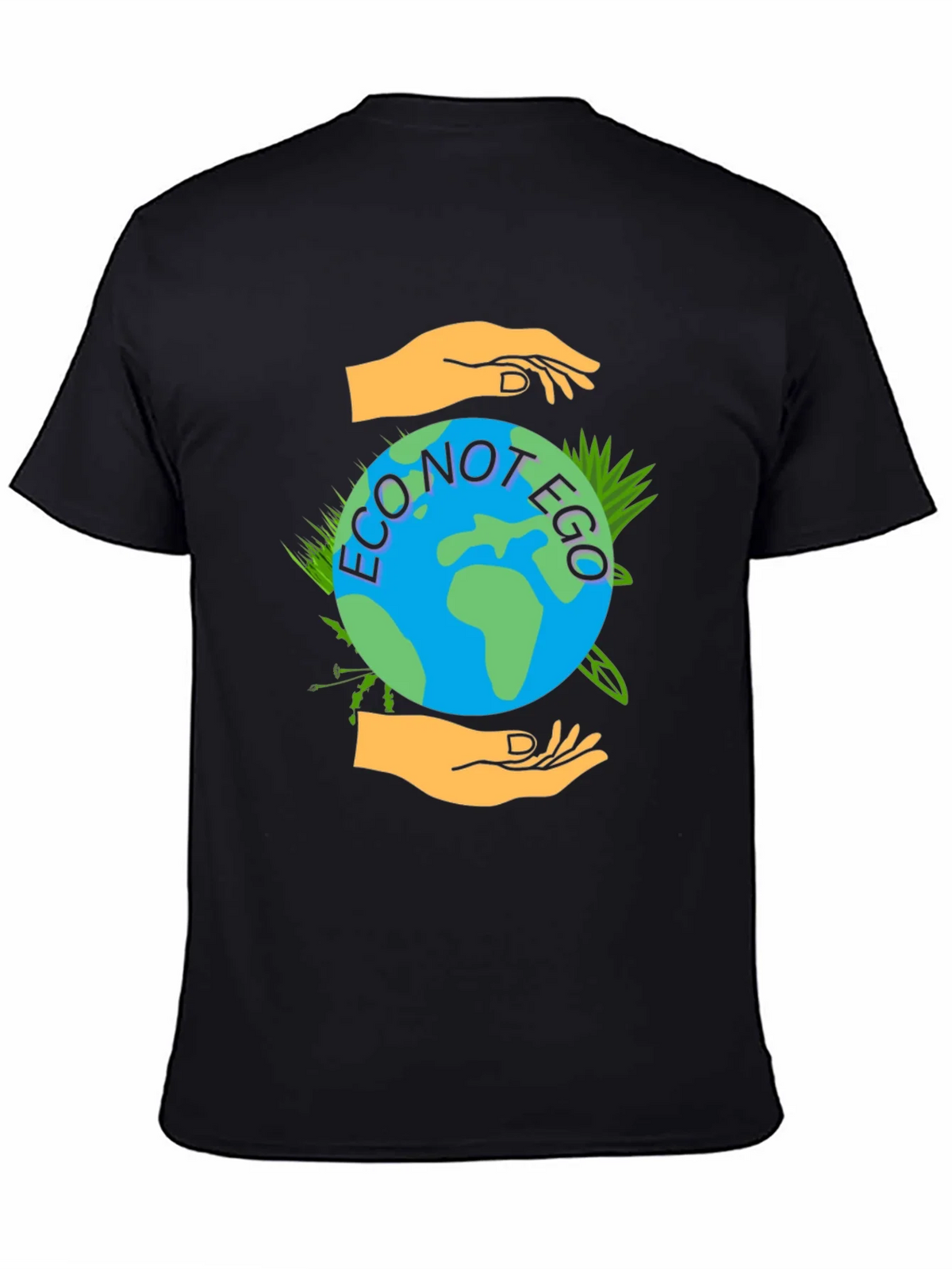 Eco Not Ego Graphic Tee - Earth Friendly Design