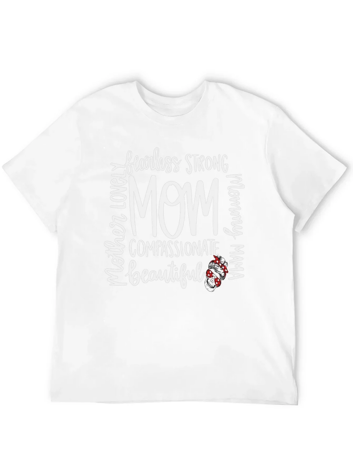 Fearless Strong Mom Graphic Tee - Black