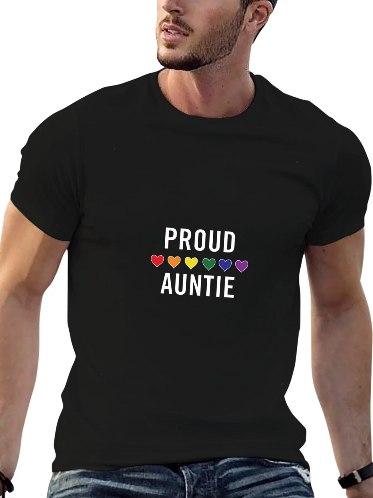 Proud Auntie LGBTQ+ Pride T-Shirt