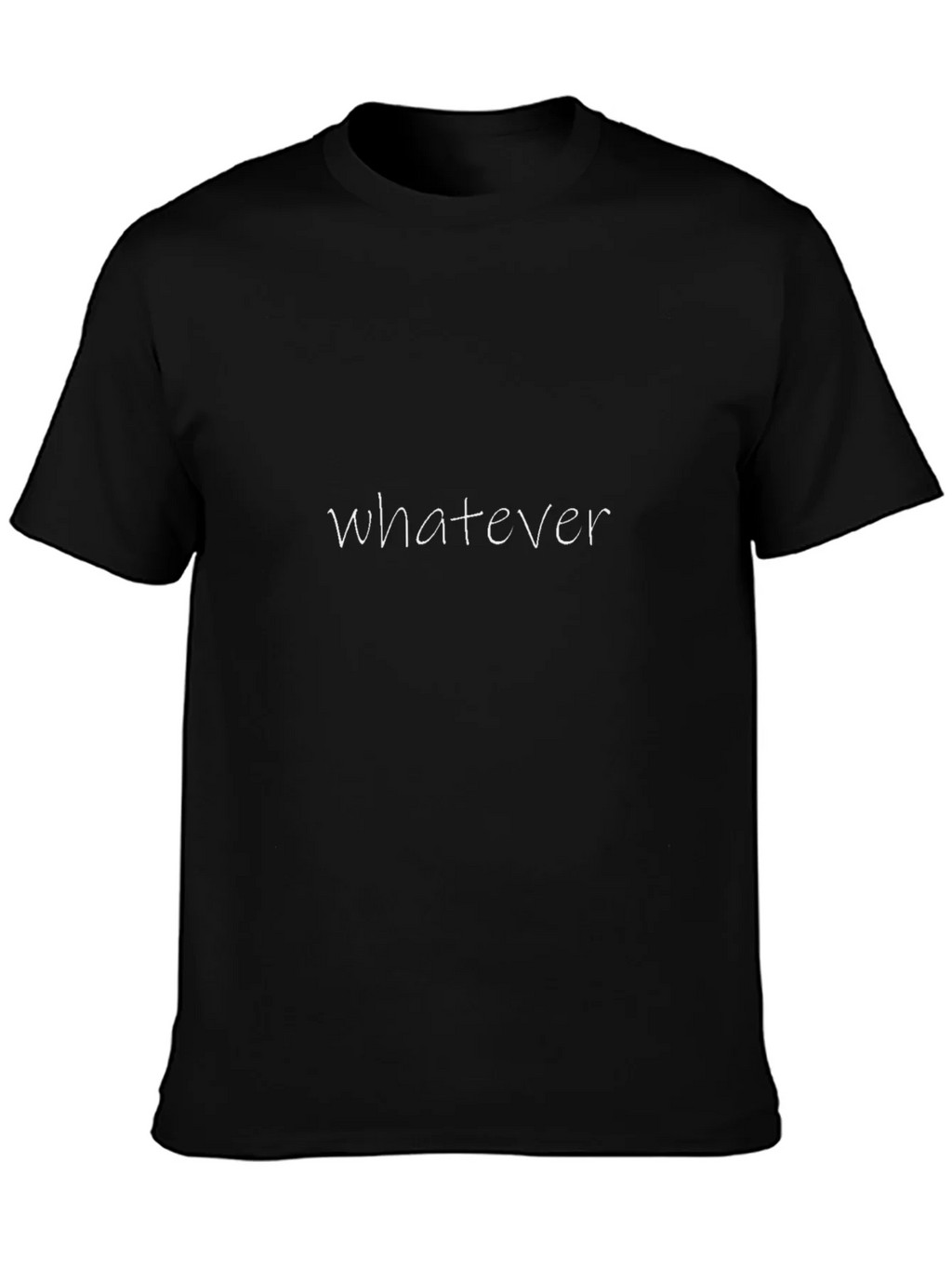 Whatever Graphic Black T-Shirt
