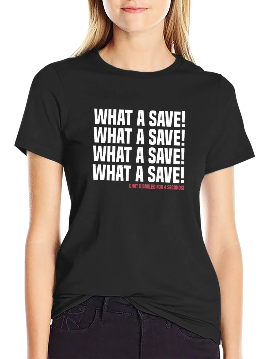 What a Save! Novelty Graphic T-Shirt