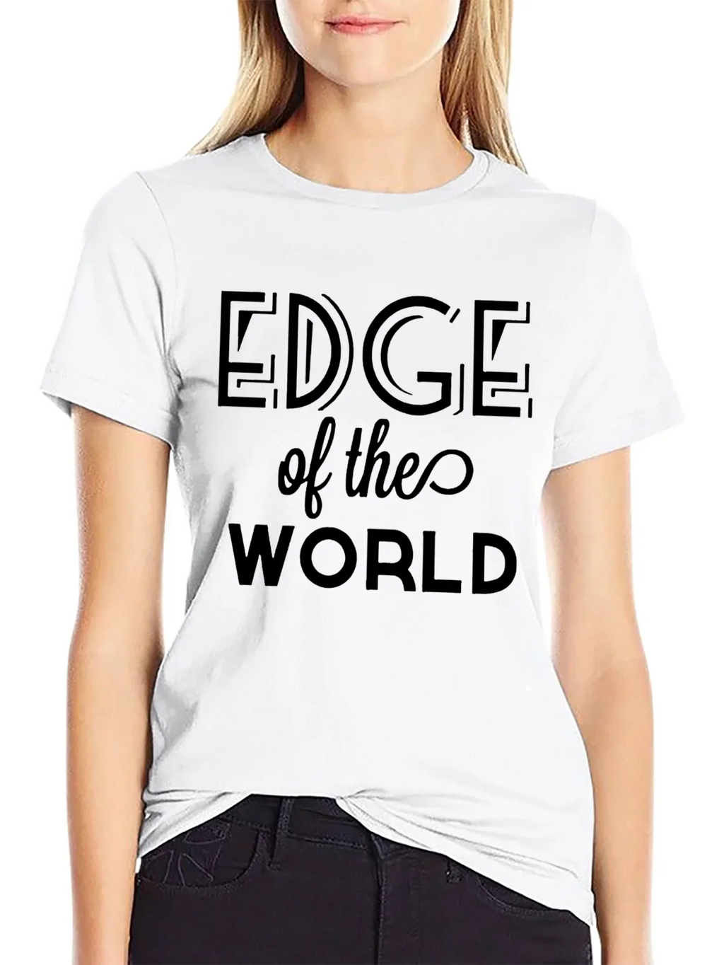 Edge of the World Black T-Shirt