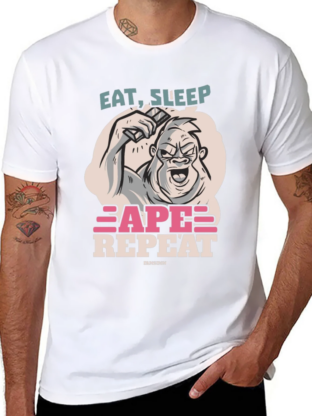 Eat Sleep Ape Repeat Graphic Tee
