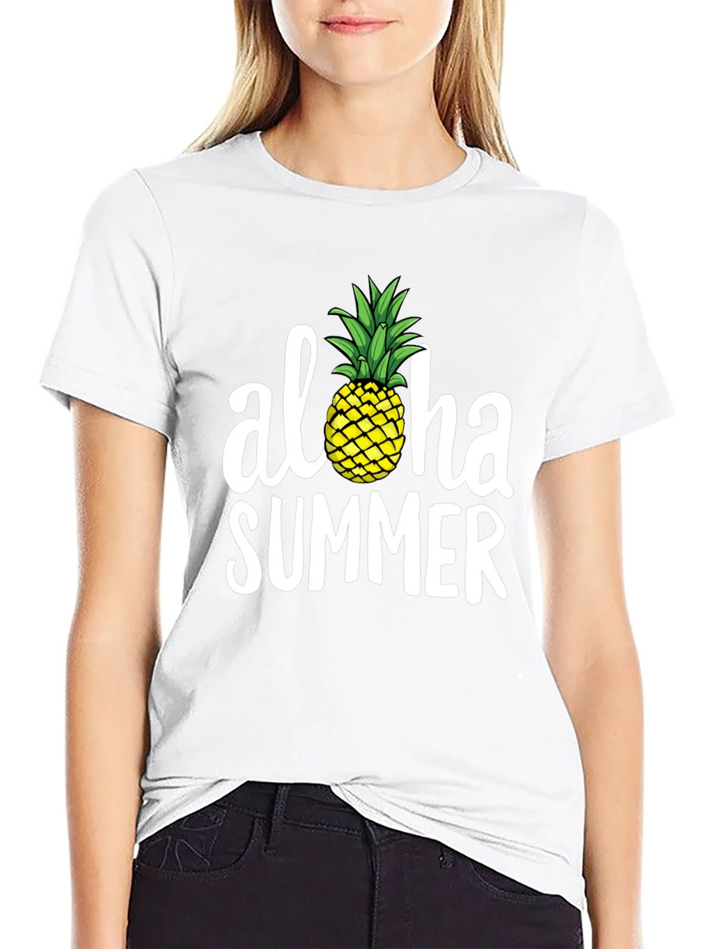 Aloha Summer Pineapple Graphic Tee