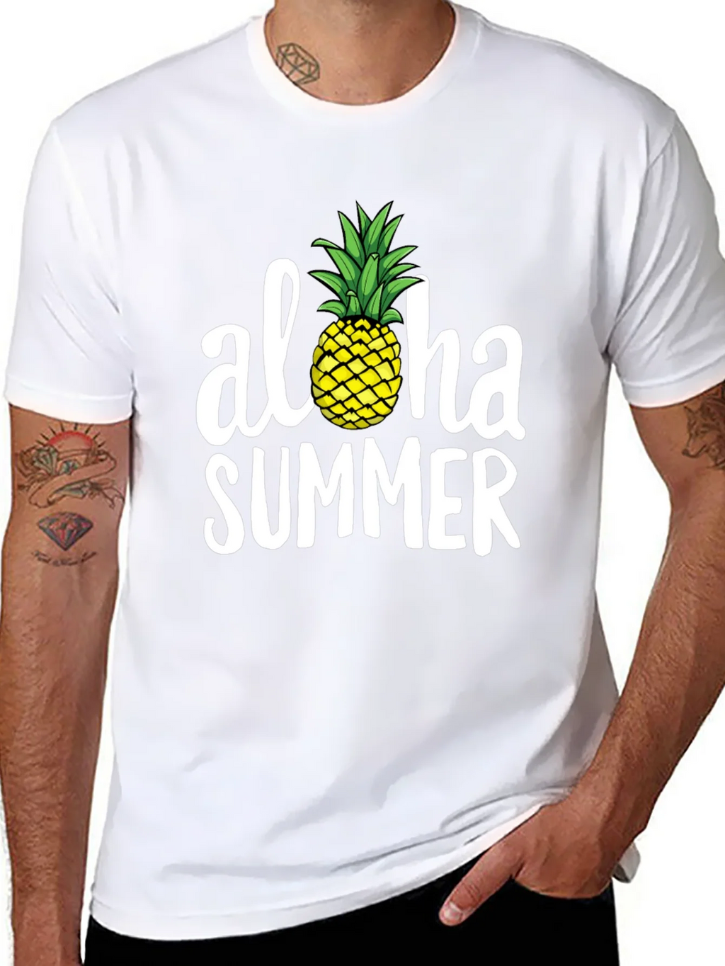 Aloha Summer Pineapple Graphic Tee